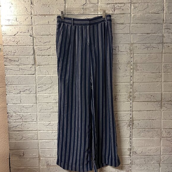 ๐ Michael Kors Striped Palazzo Pants โ Size Small - Picture 1 of 9